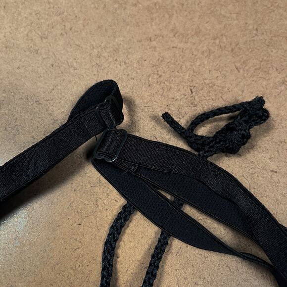 Y2K Lip Service Lace Up Front Corset Black Camisole Top XS Cami Vintage Goth - Picture 13 of 16